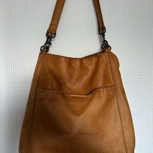 Elegant Brown Shoulder Bag  by American Leather Co.